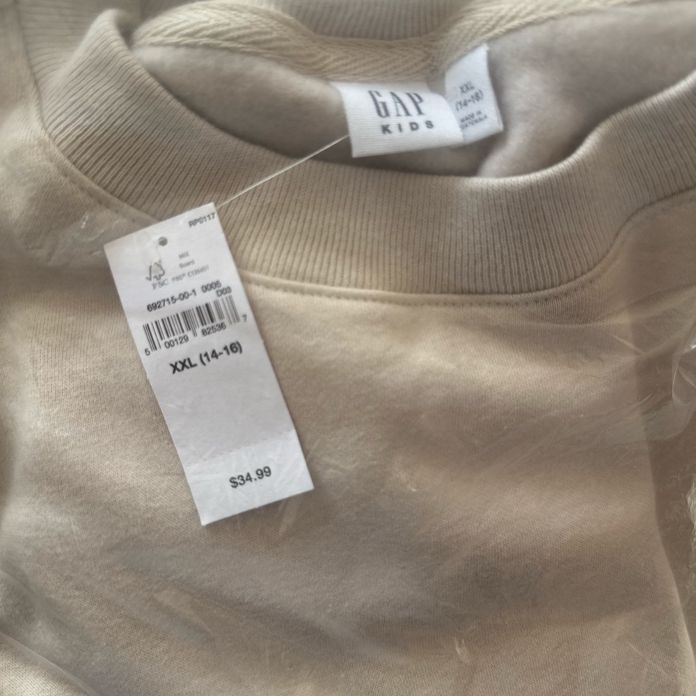 GAP Kids Cream Sweatshirt